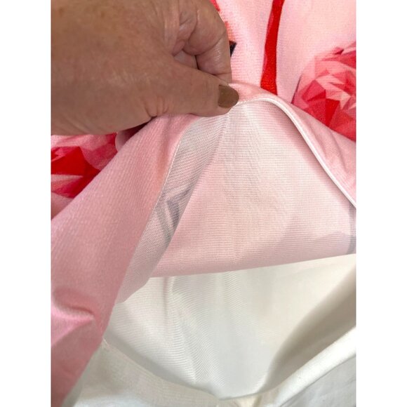 Soft Throw Pillow Cushion Cover Square With Zip Close Pink Flamingo Love Hearts - Picture 5 of 7